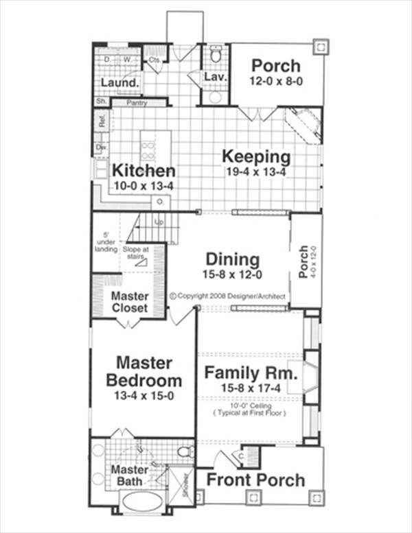 First Floor image of MABRY House Plan